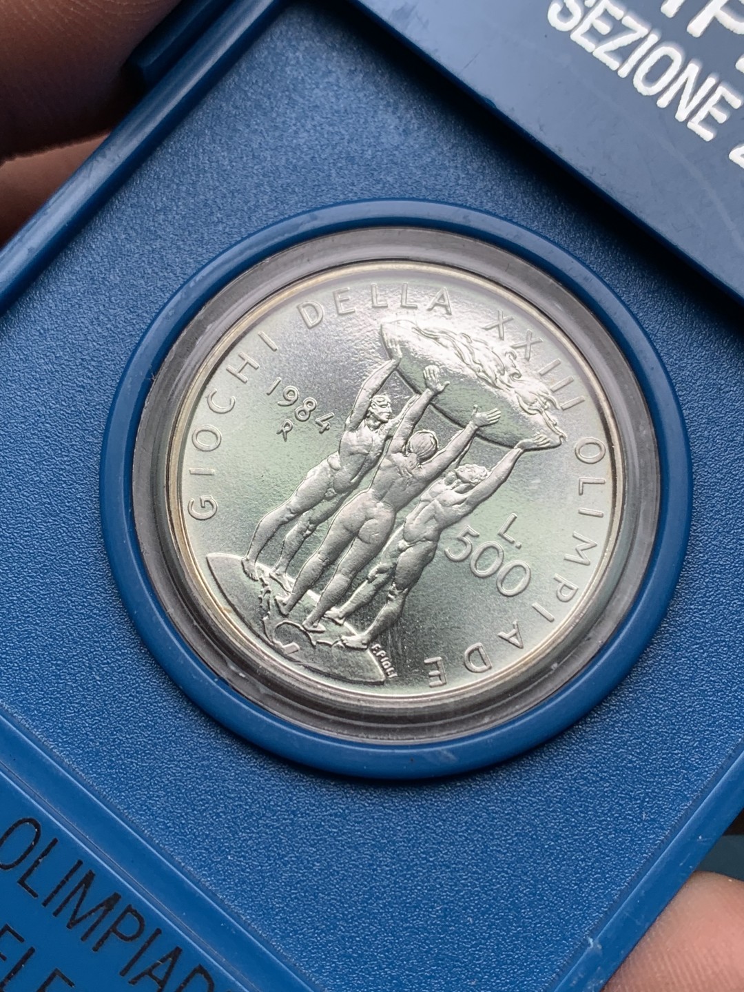 《竞宝斋》第151场-周日，周一，周四 3场 (全场包邮) 意大利1984年 三猛男500里拉银币