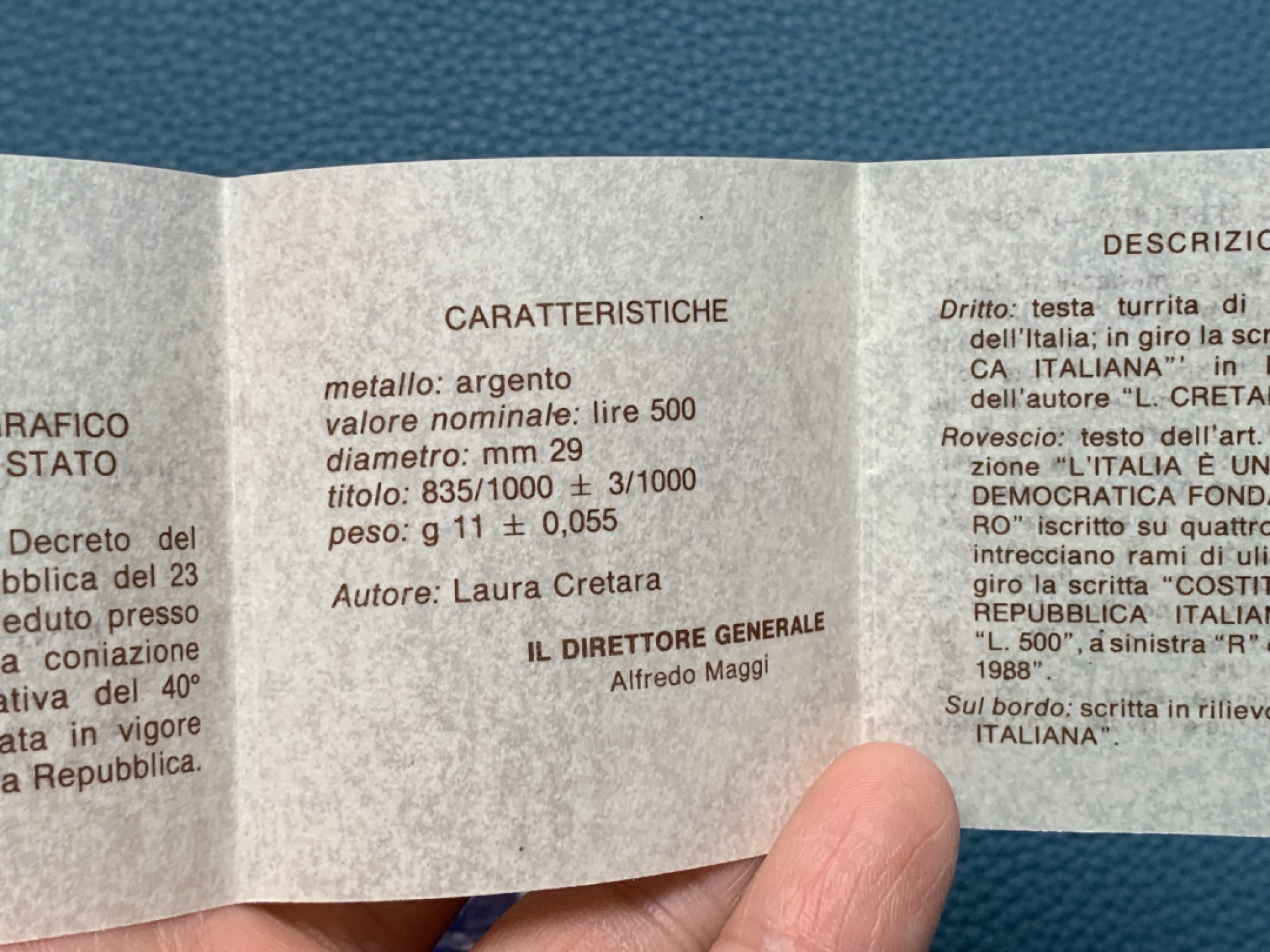 《竞宝斋》第151场-周日，周一，周四 3场 (全场包邮) 意大利1988年 女神 500里拉银币