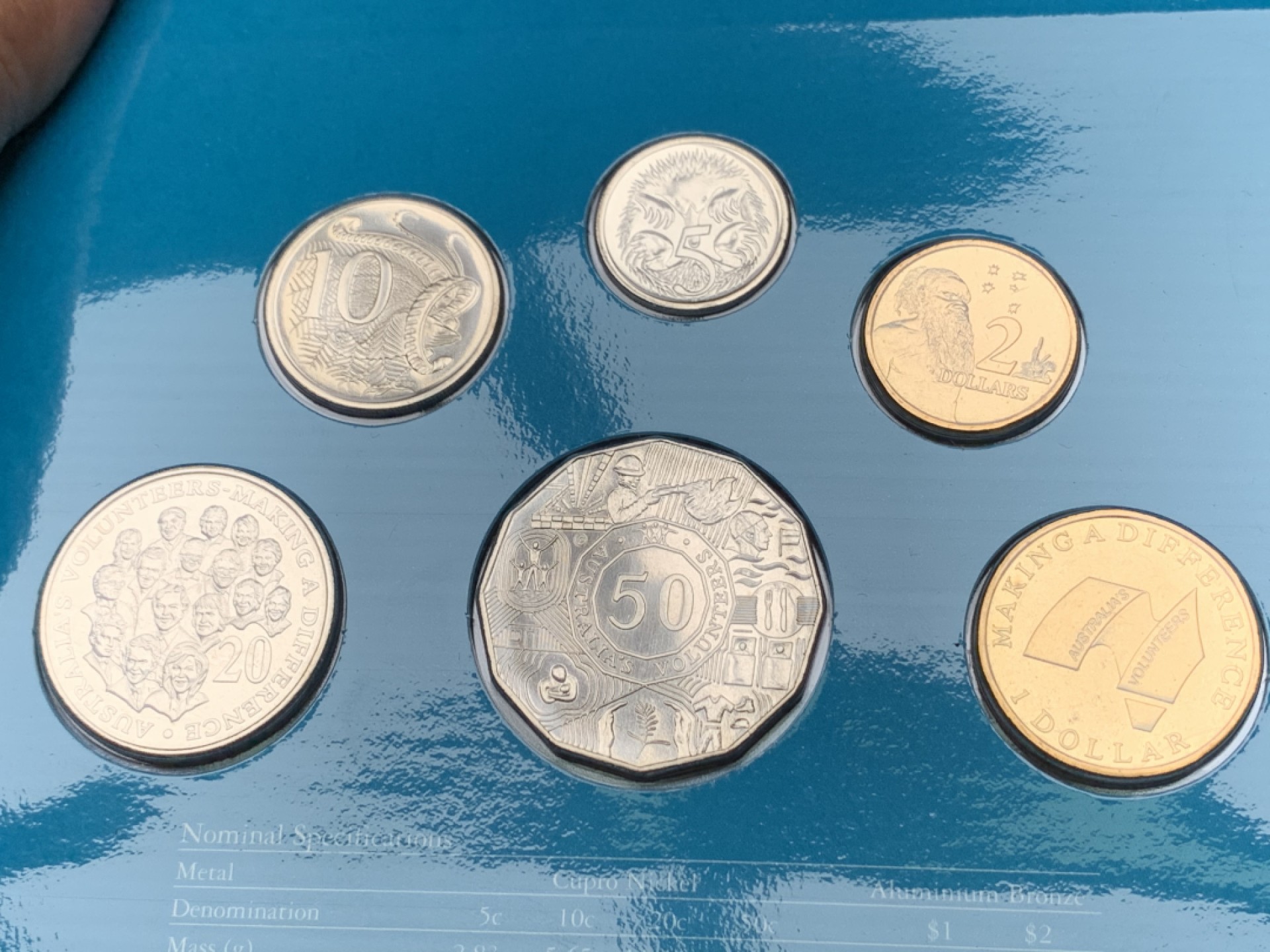 《竞宝斋》第151场-周日，周一，周四 3场 (全场包邮) 卡装 澳大利亚2003年 不同面值六枚套  少见