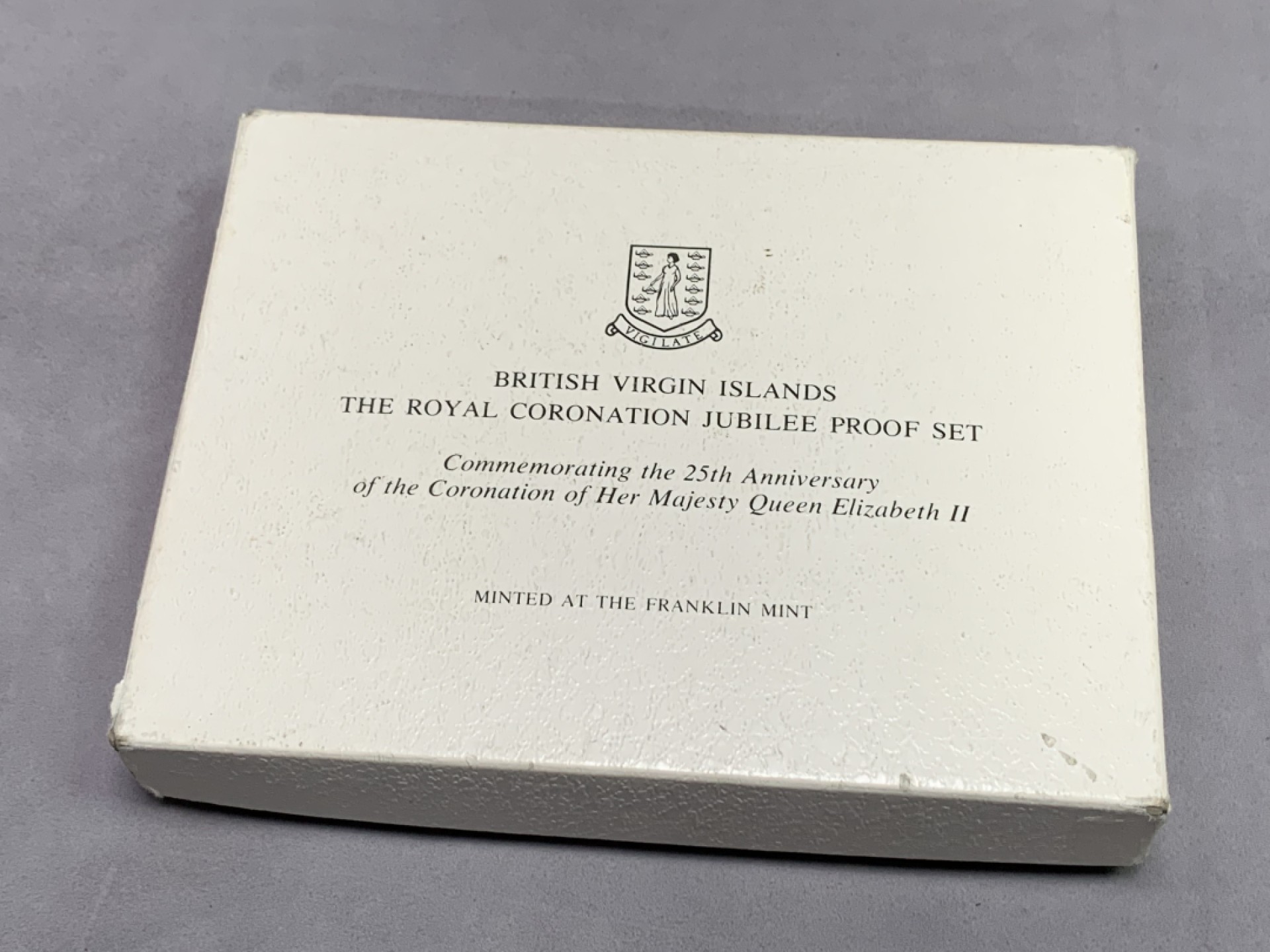 《竞宝斋》第151场-周日，周一，周四 3场 (全场包邮) 原盒 维京群岛1978年 六枚套 精制银币 非常漂亮