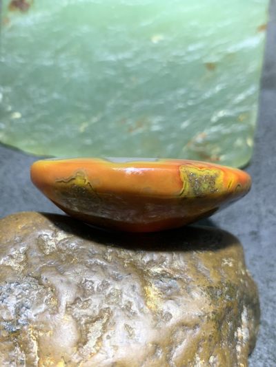 精美战国红玛瑙冰飘水滴形大吊坠一个 精美战国红玛瑙冰飘水滴形大吊坠一个