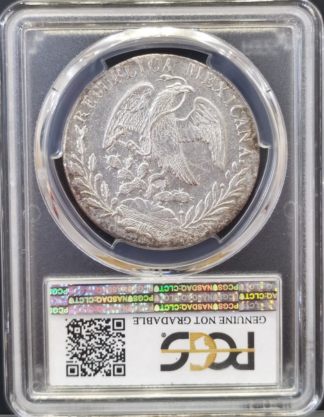 博洋堂世界钱币拍卖第022期（全场包邮） PCGS AU 墨西哥1848年DO CM版花边鹰洋 四-五级鹰 非常少见 海盗书记载该版基本看不到比 VF 更好品相的了，PC错标为DO RM
