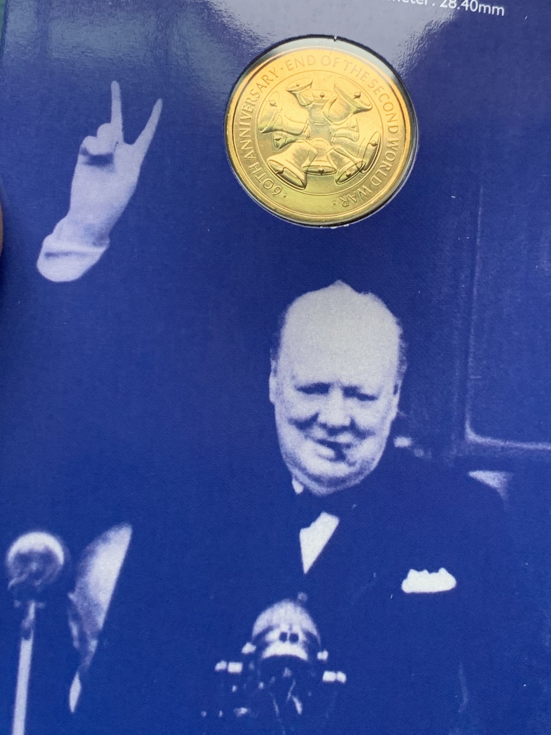 《竞宝斋》第151场-周日，周一，周四 3场 (全场包邮) 卡装 英国 2005年 纪念二战结束六十周年 2镑 原厂封装