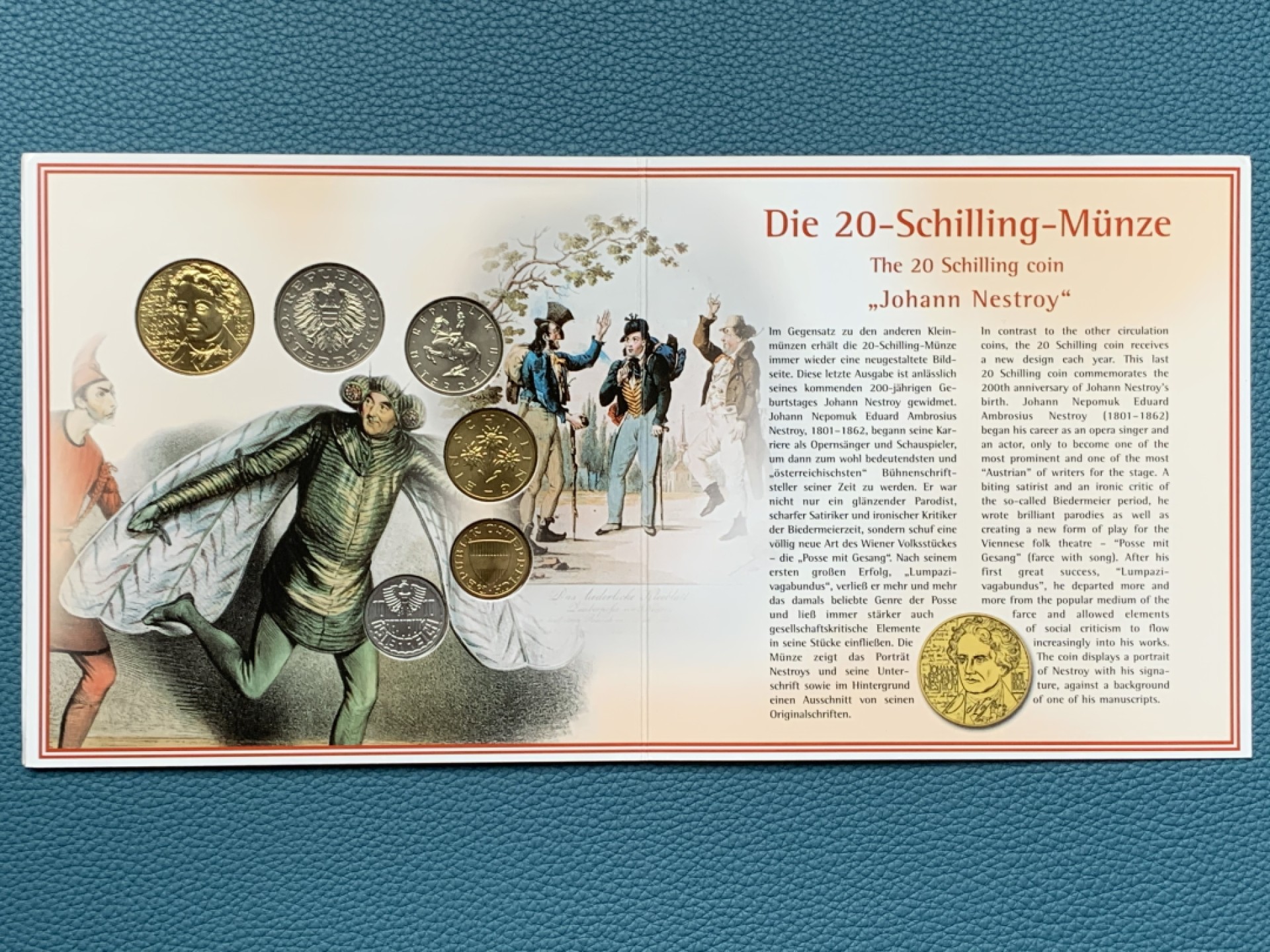 《竞宝斋》第151场-周日，周一，周四 3场 (全场包邮) 卡装 奥地利2001年 六枚套 原厂封装