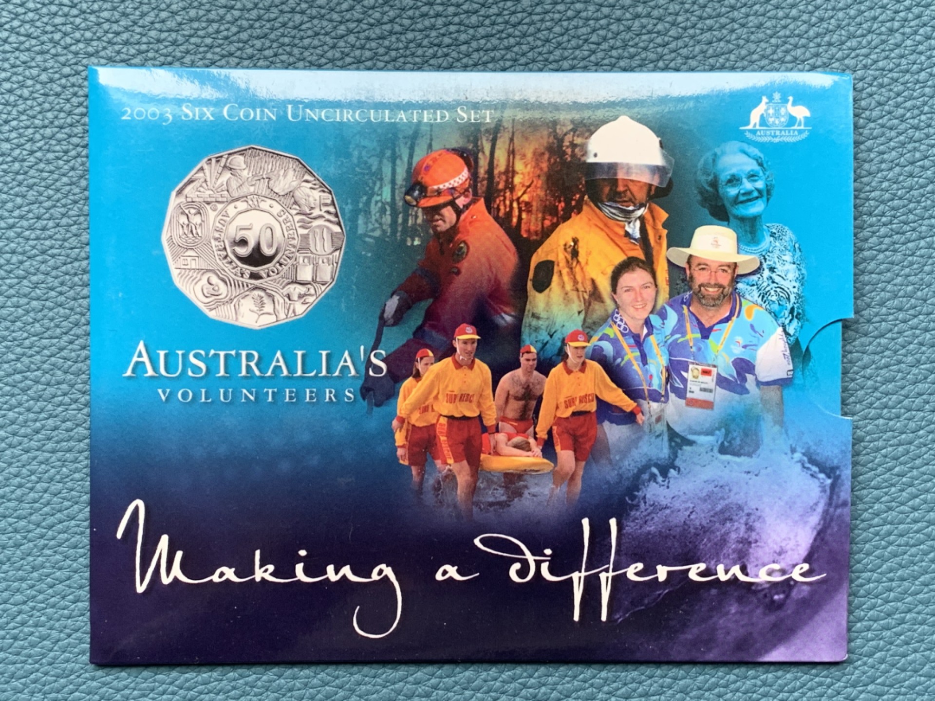 《竞宝斋》第151场-周日，周一，周四 3场 (全场包邮) 卡装 澳大利亚2003年 不同面值六枚套  少见