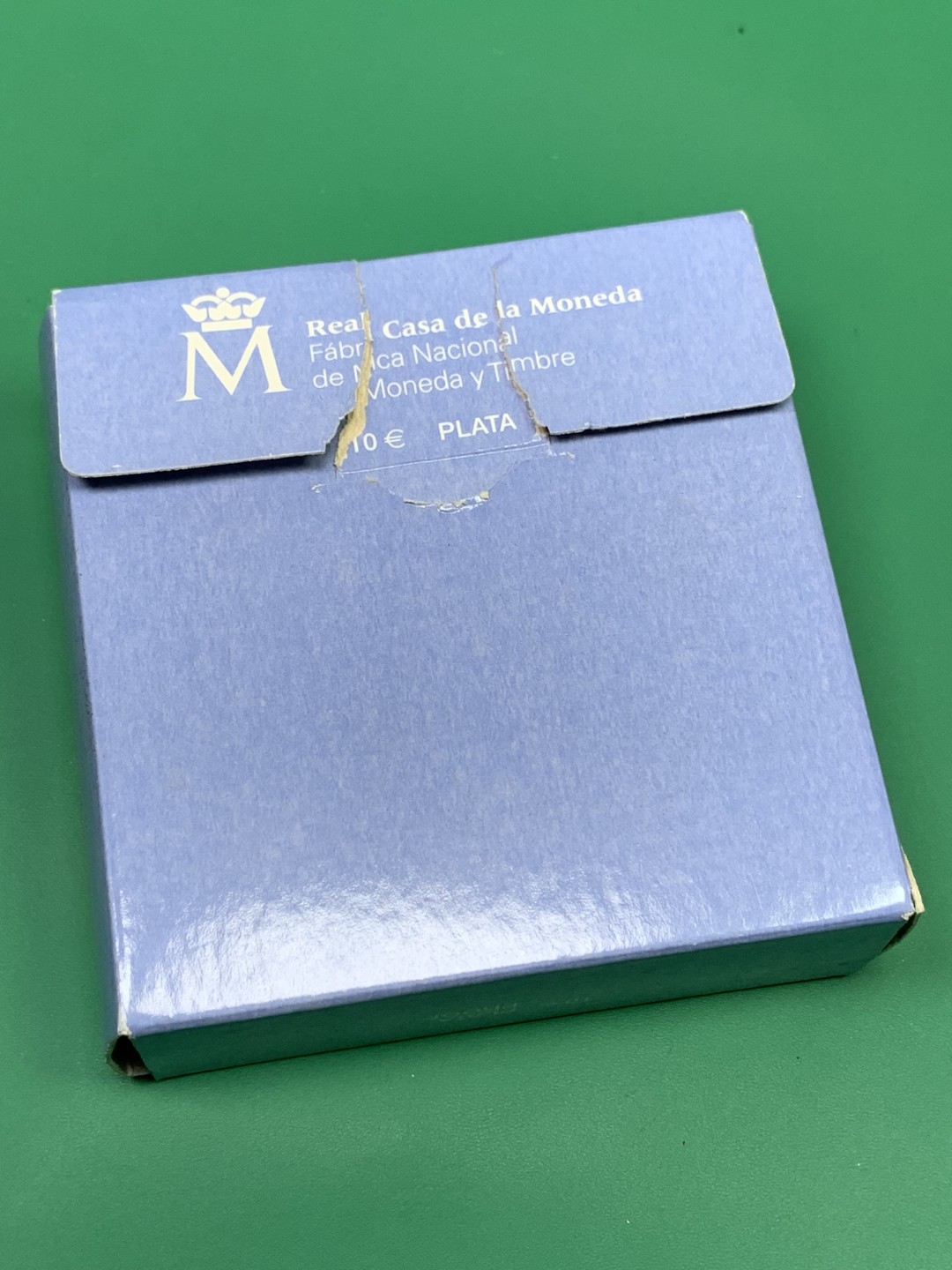 《竞宝斋》第151场-周日，周一，周四 3场 (全场包邮) 原盒 西班牙2004年 费利佩结婚纪念 10欧元精制大银币 27克 92.5%银