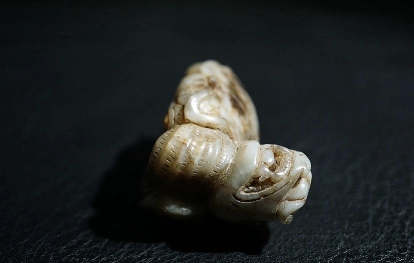 ｜冷门出品｜精选专拍·第贰拾玖场· 明清工老和田玉立体工龙龟茶宠摆件