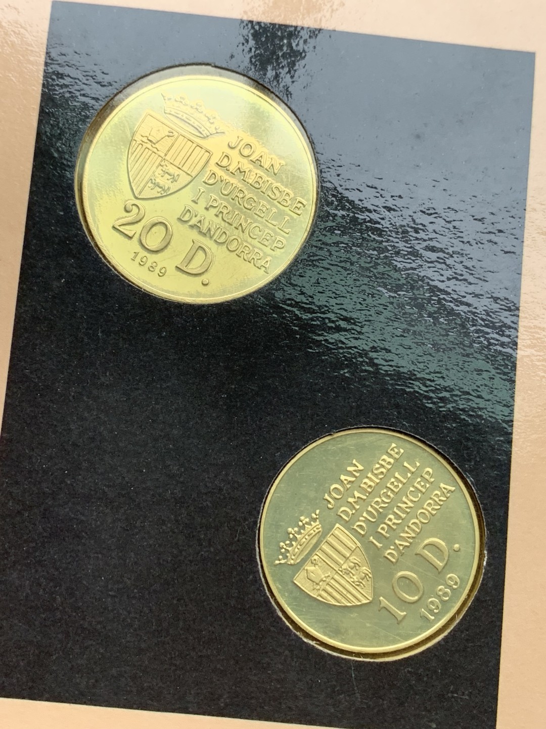 《竞宝斋》第151场-周日，周一，周四 3场 (全场包邮) 卡装 安道尔1992年 巴塞罗那奥运纪念10/20第纳尔银币16/12克， 92.5%银