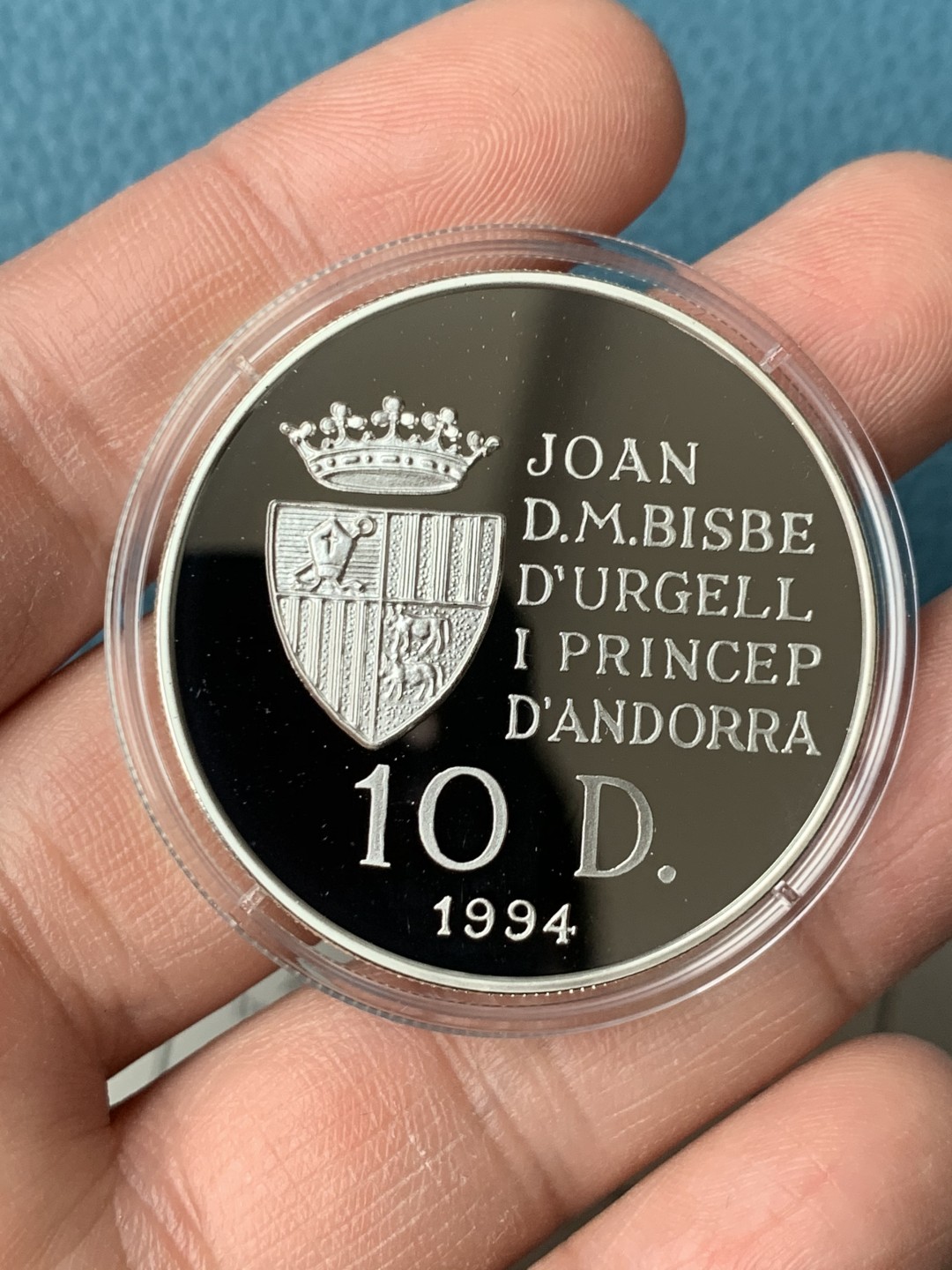 《竞宝斋》第151场-周日，周一，周四 3场 (全场包邮) 原盒 安道尔1996年 自行车赛 10第纳尔精制大银币