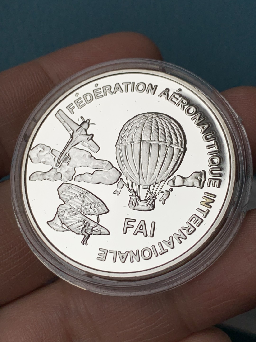 《竞宝斋》第151场-周日，周一，周四 3场 (全场包邮) 芬兰1997年 土耳其航天展10欧元精制大银币