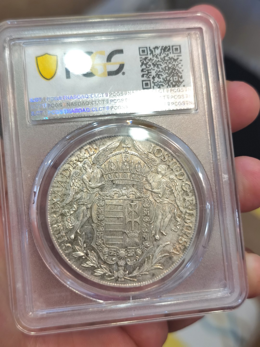 博洋堂世界钱币拍卖第022期（全场包邮） PCGS MS63 1783年神圣罗马帝国匈牙利圣母抱婴泰勒 淡金包浆，全币深打，没有减重痕，极为难得。亚军分，上面只有一个63+