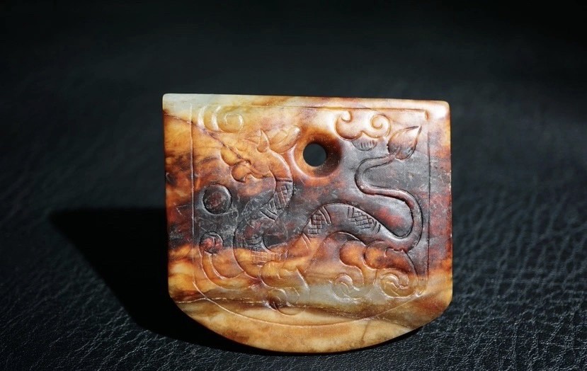 ｜冷门出品｜精选专拍·第贰拾捌场· 明清工老和田玉红沁龙凤双面大把件