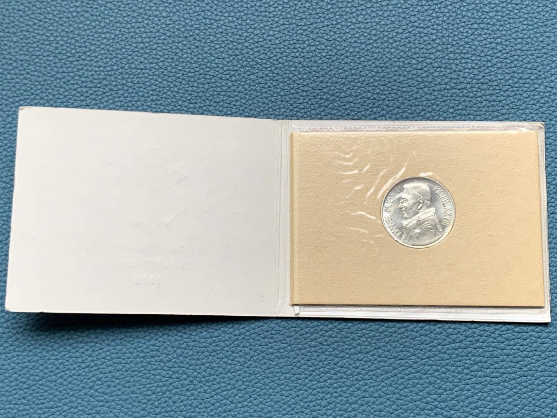 《竞宝斋》第151场-周日，周一，周四 3场 (全场包邮) 卡装 梵蒂冈1978年 约翰保罗一世 1000里拉 银币