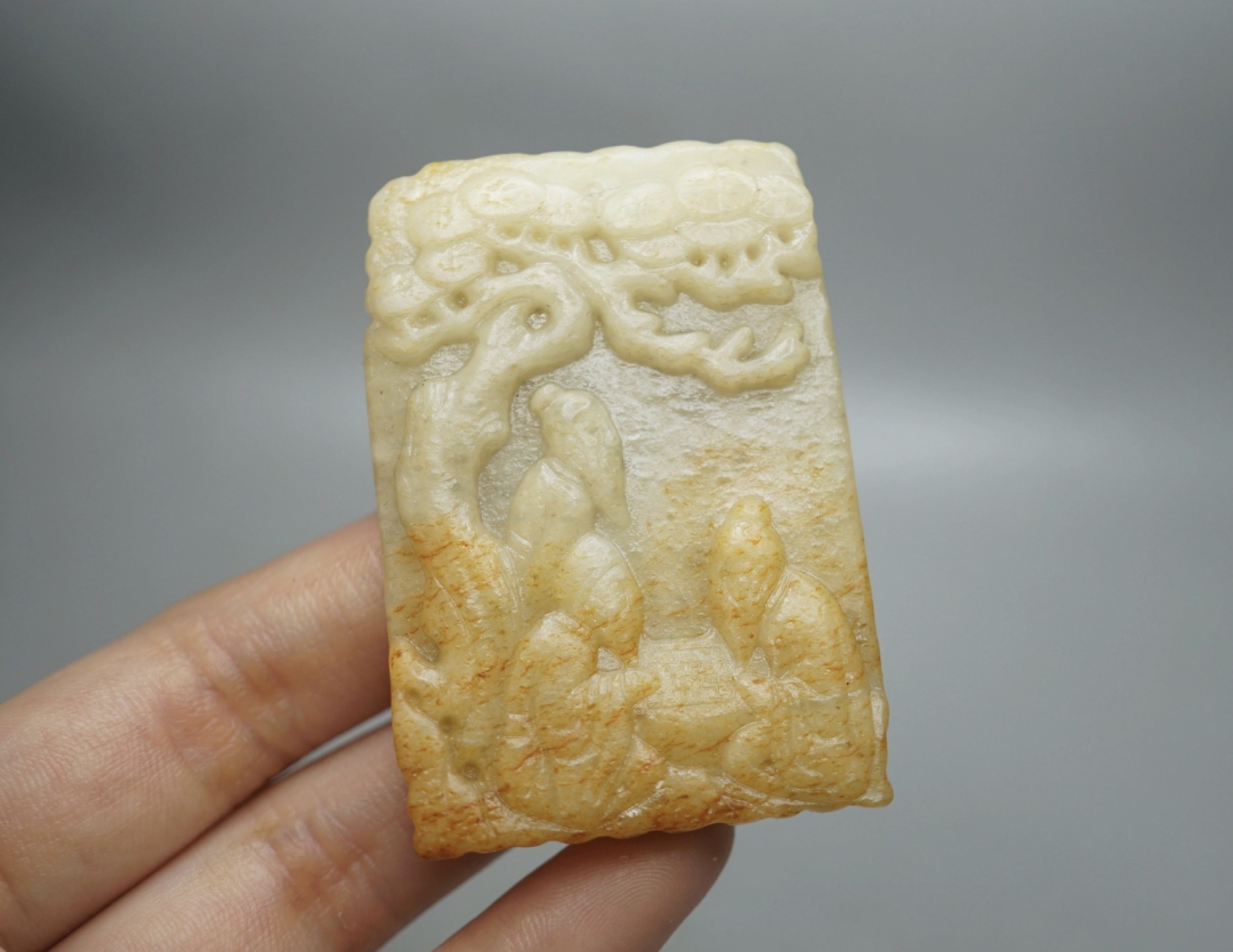 ｜冷门出品｜精选专拍·第贰拾捌场· 和田玉浮雕翁公牌子