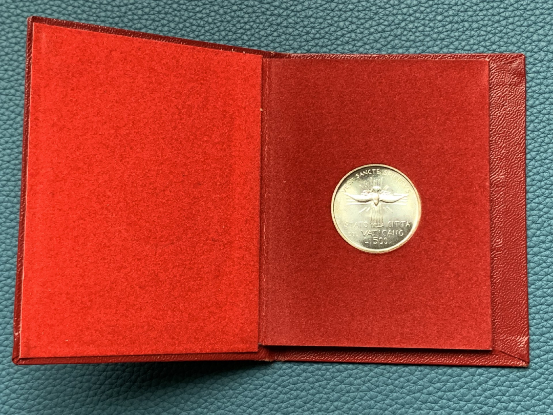 《竞宝斋》第151场-周日，周一，周四 3场 (全场包邮) 红本本 梵蒂冈1978年 教皇缺位 500里拉银币 稀少年份