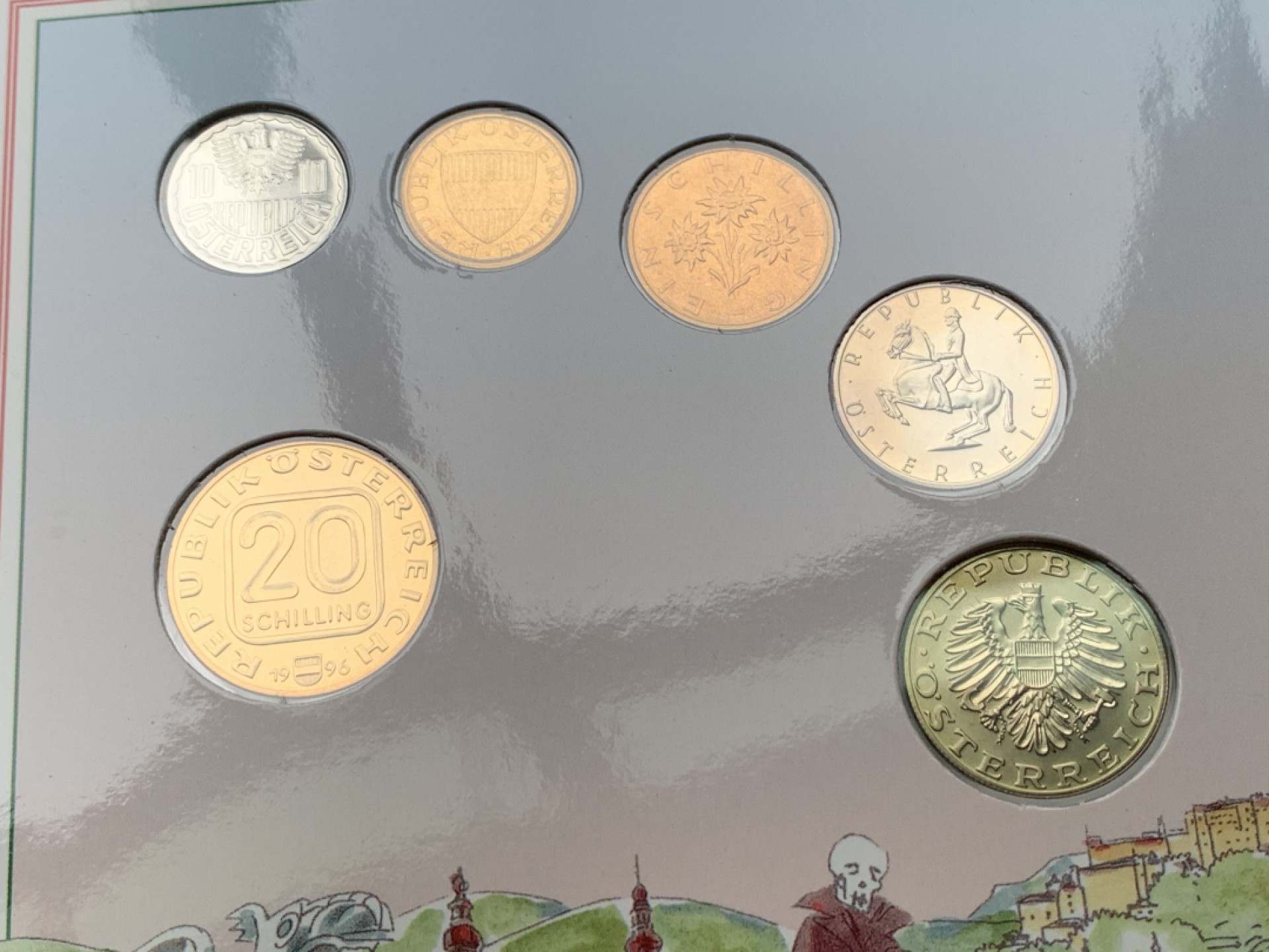 《竞宝斋》第151场-周日，周一，周四 3场 (全场包邮) 卡装 奥地利1996年 六枚套 原厂封装