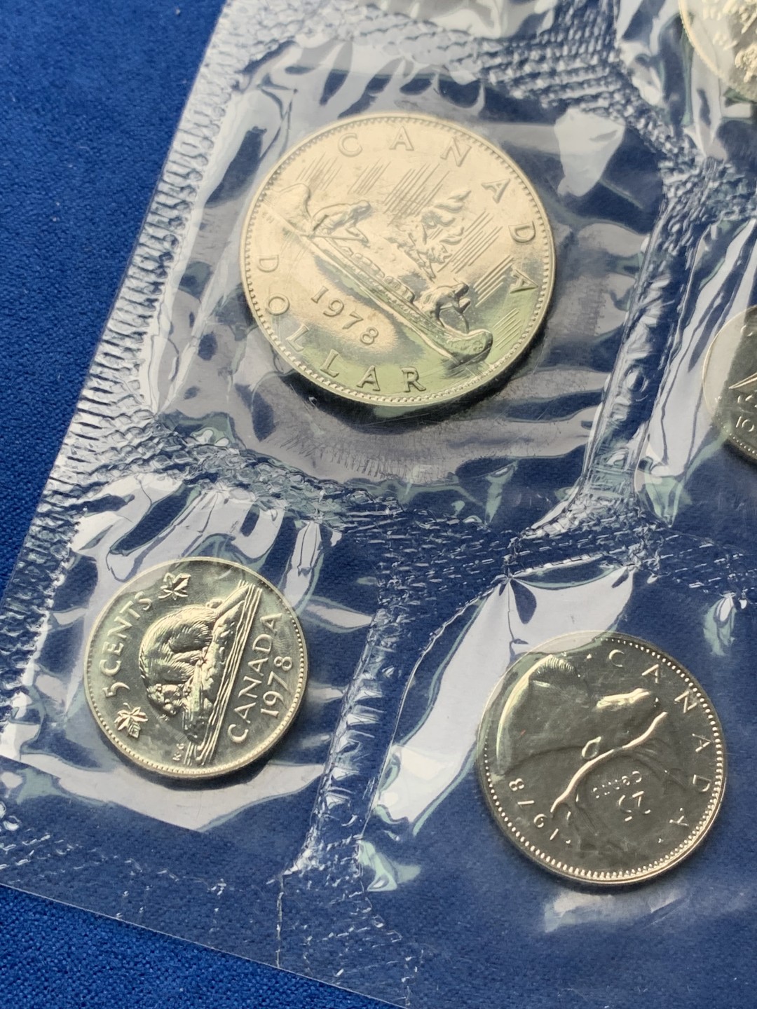 《竞宝斋》第151场-周日，周一，周四 3场 (全场包邮) 加拿大1978年 六枚套不同面值 造币厂封装