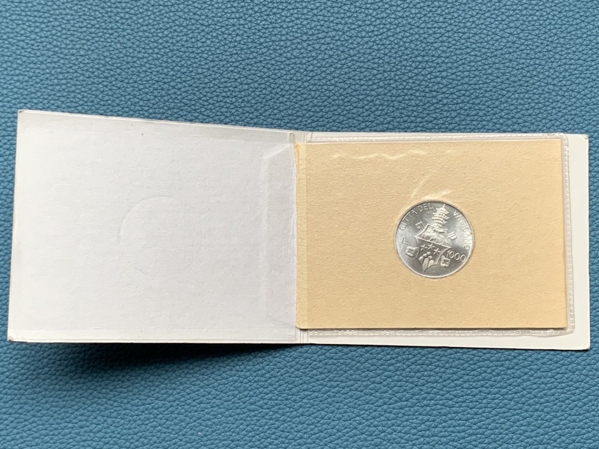 《竞宝斋》第151场-周日，周一，周四 3场 (全场包邮) 卡装 梵蒂冈1978年 约翰保罗一世 1000里拉 银币