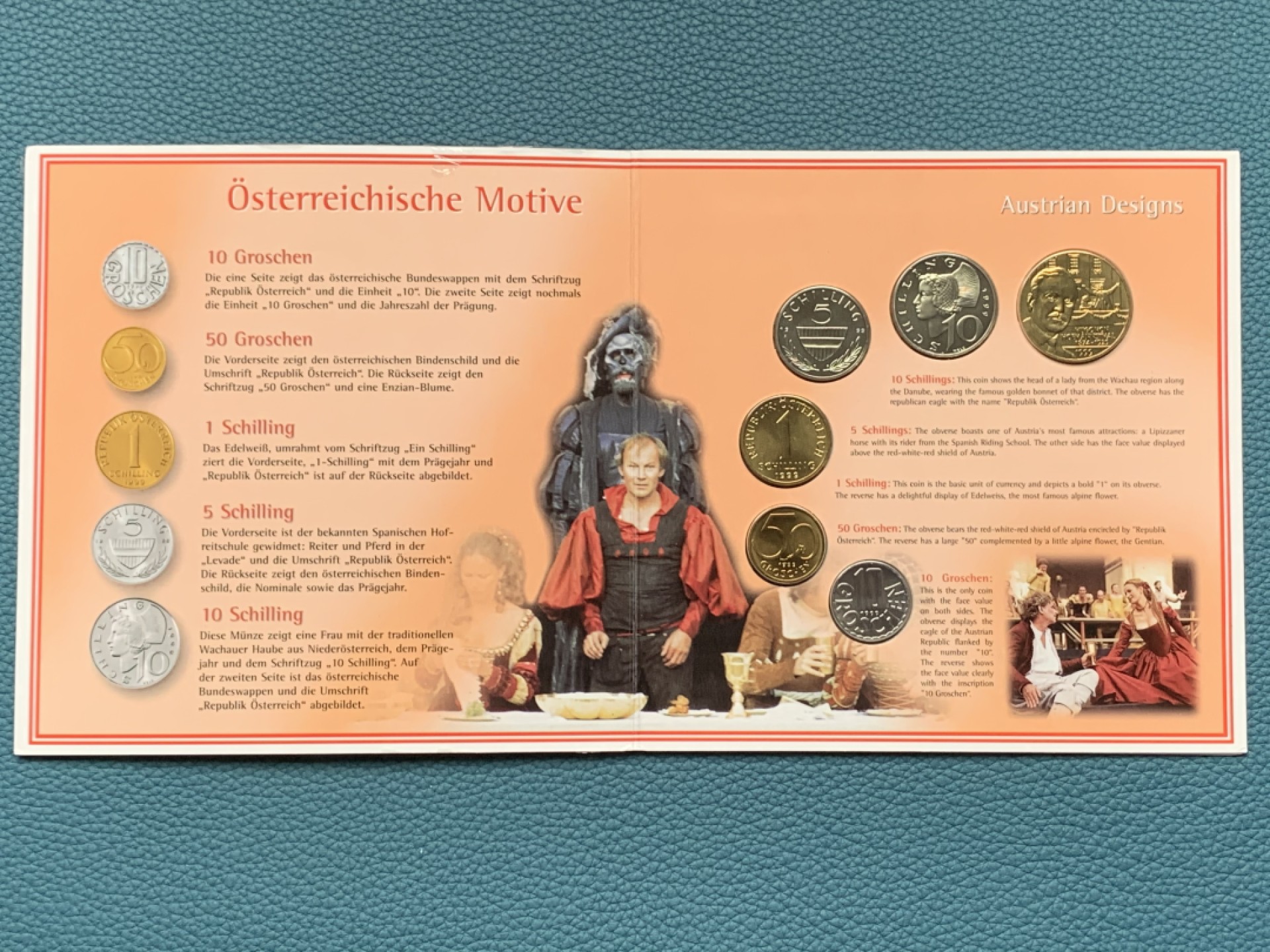 《竞宝斋》第151场-周日，周一，周四 3场 (全场包邮) 卡装 奥地利1999年 六枚套 原厂封装