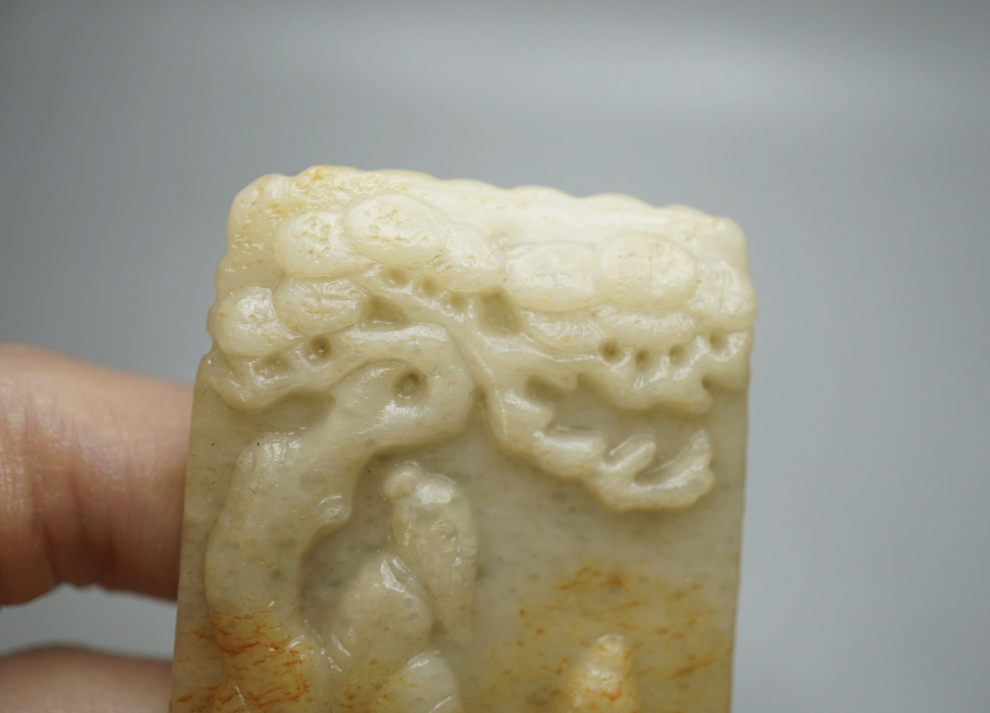 ｜冷门出品｜精选专拍·第贰拾捌场· 和田玉浮雕翁公牌子