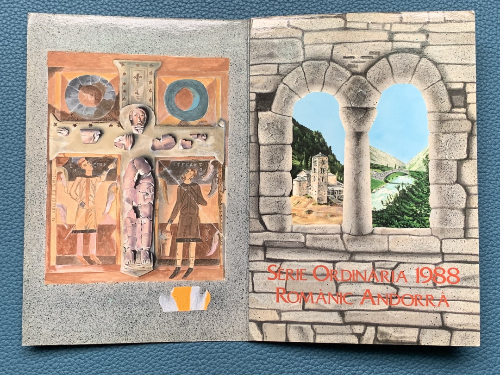 《竞宝斋》第151场-周日，周一，周四 3场 (全场包邮) 卡装 安道尔1988年 1/2/5/10第纳尔 四枚套硬币 其中最大枚是银币 8克 90%银 发行量只有一万套