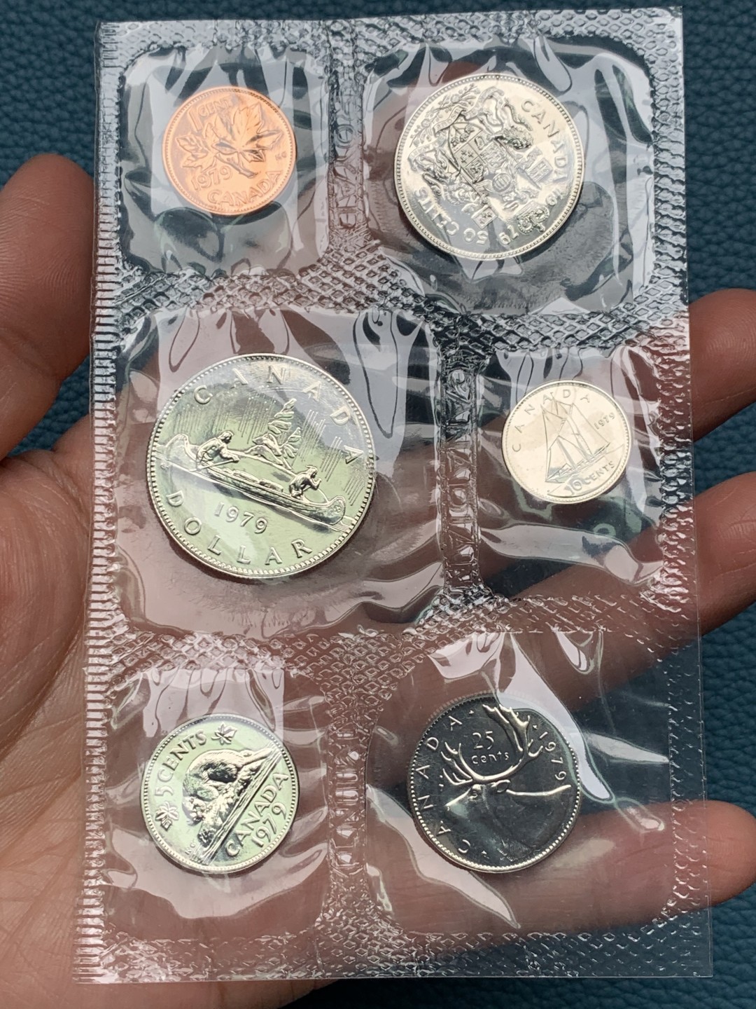 《竞宝斋》第151场-周日，周一，周四 3场 (全场包邮) 原信封 加拿大1979年 六枚套 不同面值 原厂封装