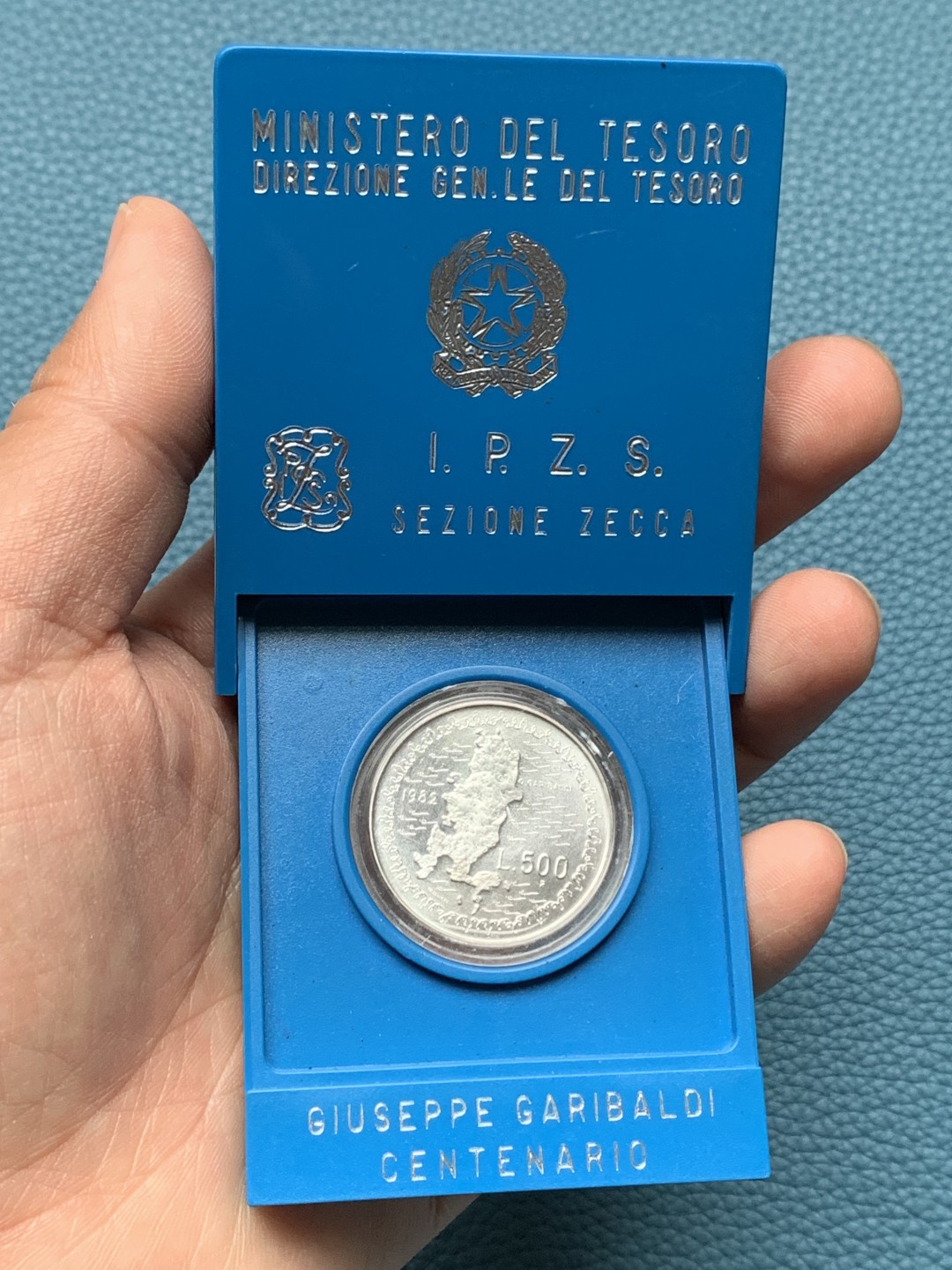 《竞宝斋》第151场-周日，周一，周四 3场 (全场包邮) 意大利1982年 著名人物纪念 500里拉银币