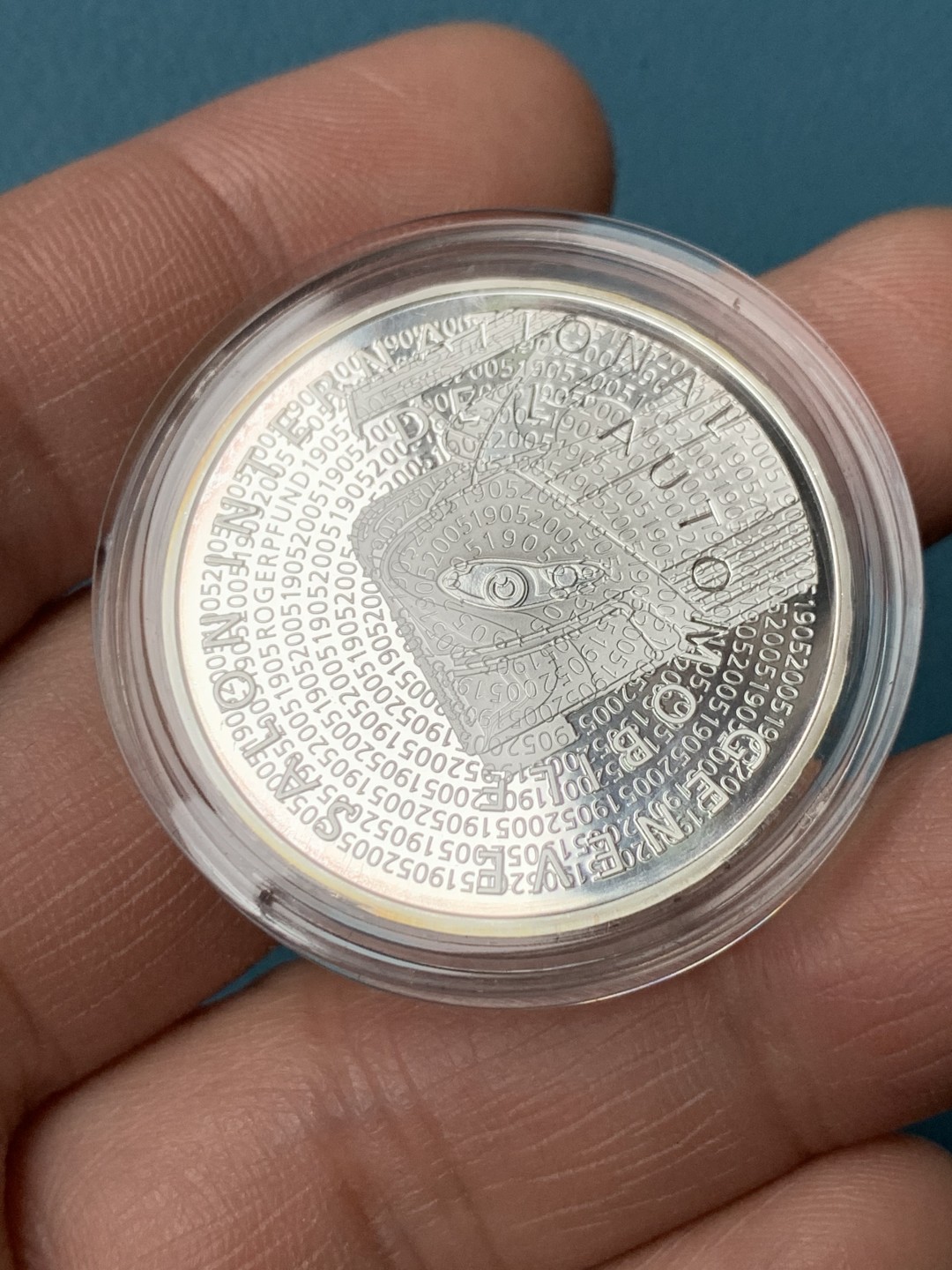 《竞宝斋》第151场-周日，周一，周四 3场 (全场包邮) 瑞士 2005年 20法郎精制大银币 稀少