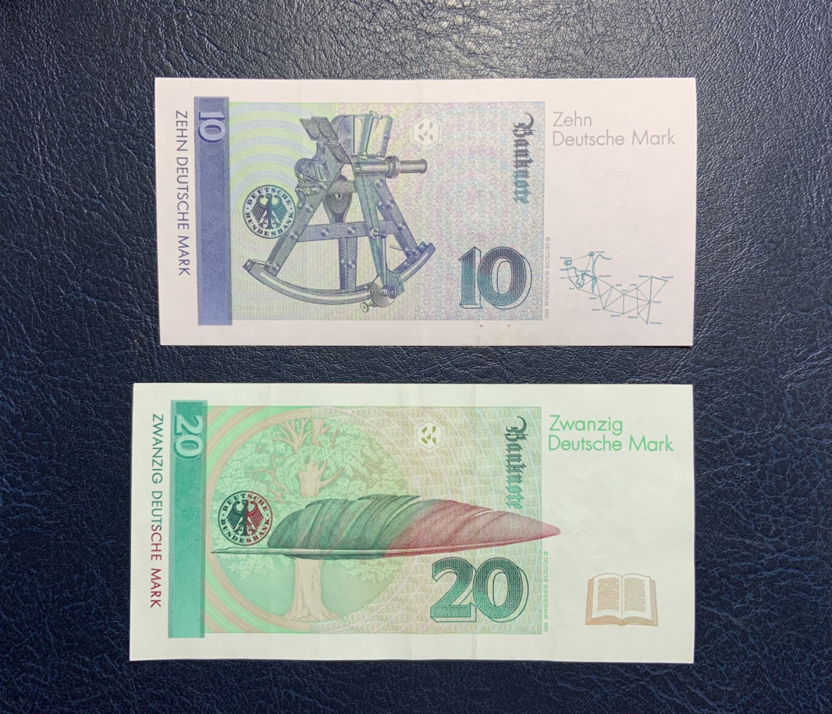 收藏联盟Quantum Auction 第248期拍卖 德国联邦1993年10和20马克 品相如图 非全新 