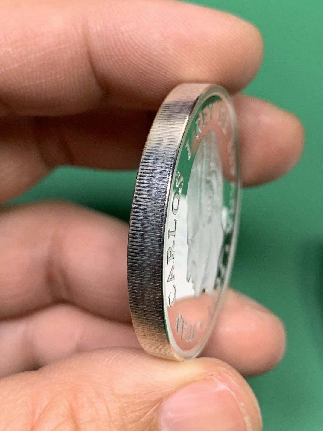 《竞宝斋》第151场-周日，周一，周四 3场 (全场包邮) 原盒 西班牙1994年 保护大自然系列 老鹰 5000比塞塔 精制大银币 54克 92.5%银 