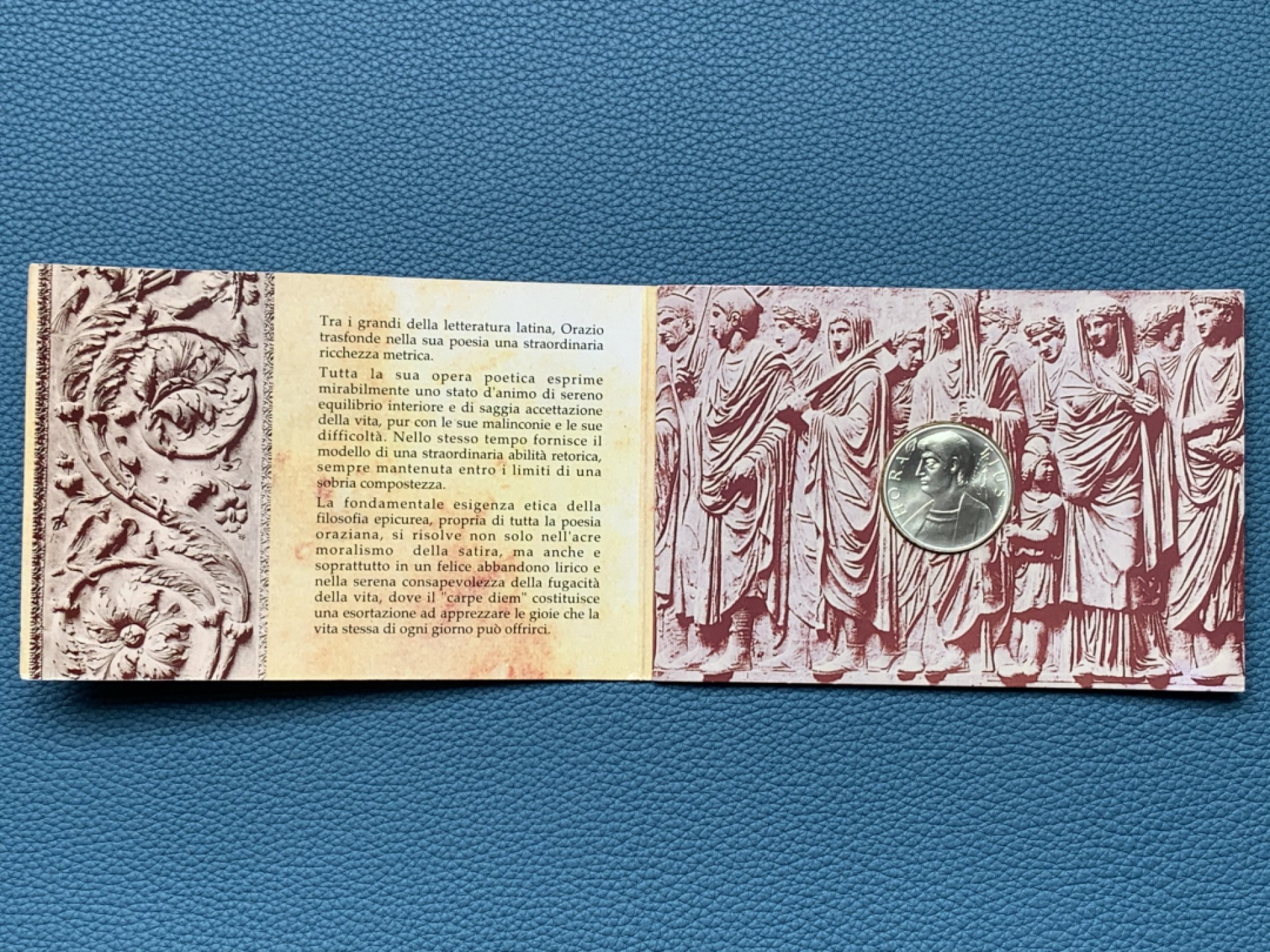 《竞宝斋》第151场-周日，周一，周四 3场 (全场包邮) 意大利1993年，赫拉斯500里拉纪念银币，原册自带说明