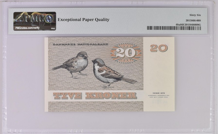 收藏联盟Quantum Auction 第248期拍卖 丹麦1979年20克朗 PMG66 首发年A0冠