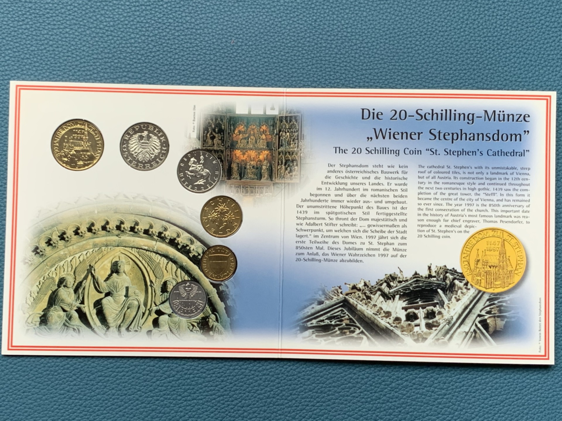 《竞宝斋》第151场-周日，周一，周四 3场 (全场包邮) 卡装 奥地利1997年 六枚不同面值 原厂封装