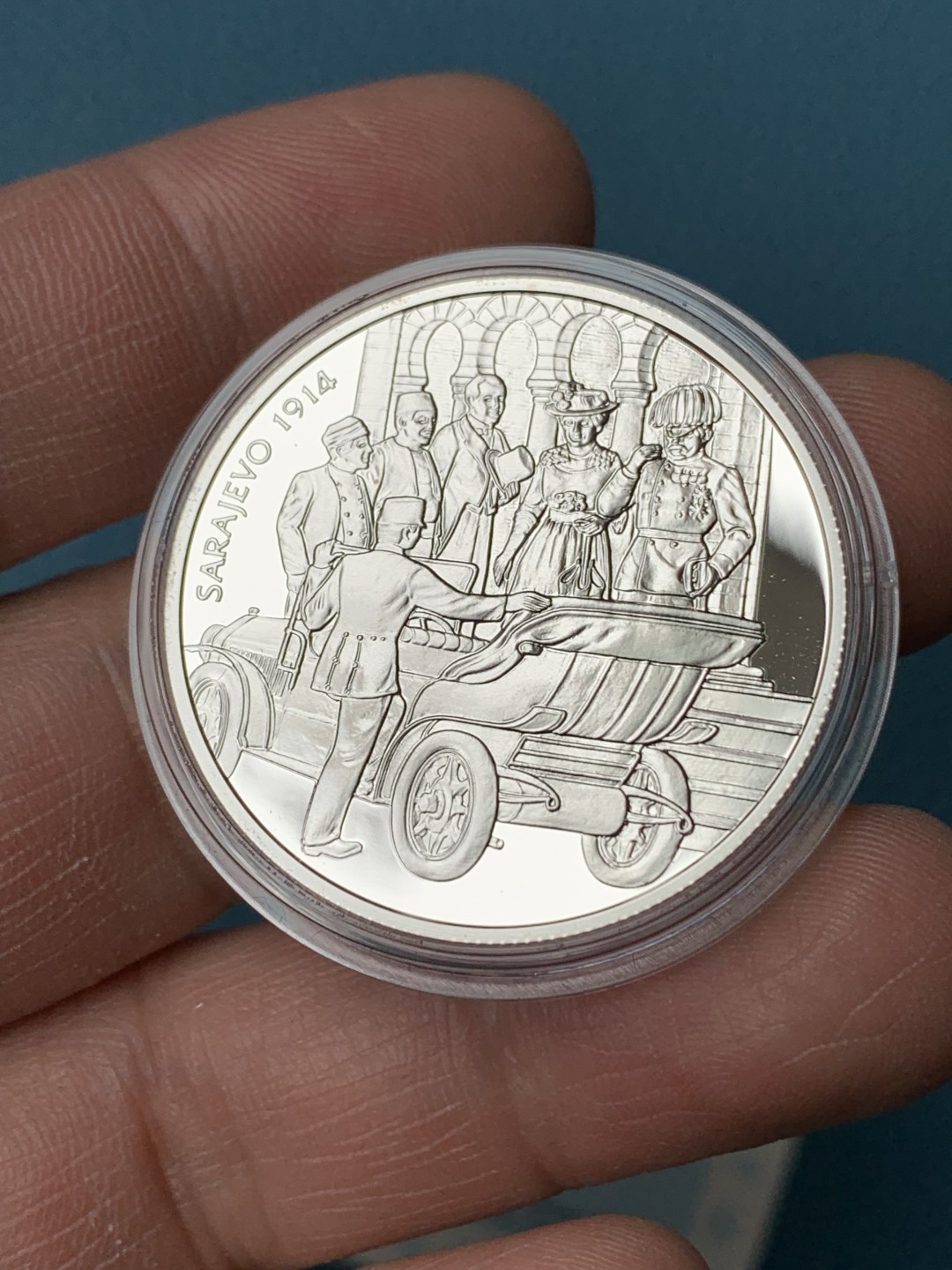 《竞宝斋》第151场-周日，周一，周四 3场 (全场包邮) 木盒 奥地利1999年 100先令精制大银币