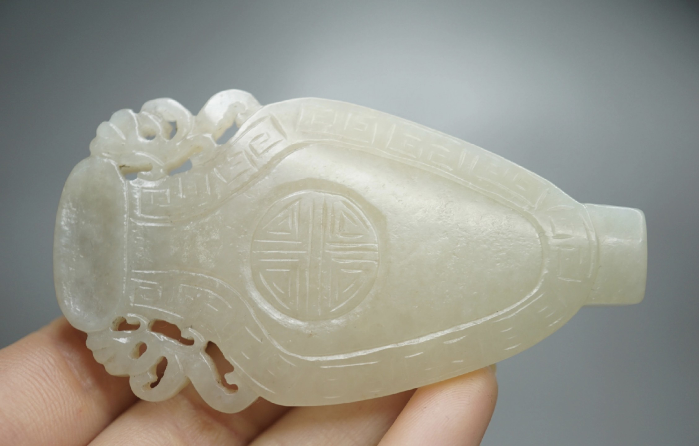 ｜冷门出品｜精选专拍·第贰拾捌场· 和田玉团寿宝瓶玉带扣