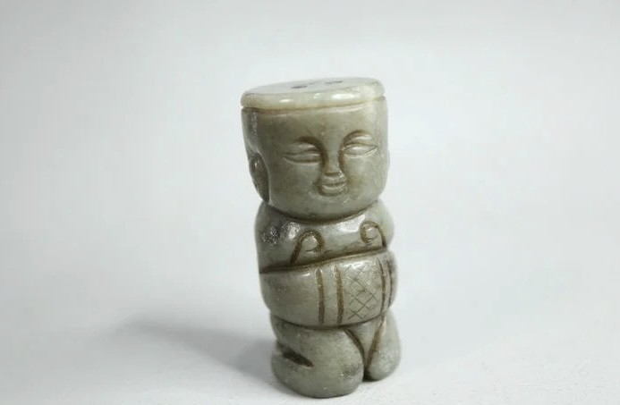 ｜冷门出品｜精选专拍·第贰拾玖场· 和田玉 立体工人物的黑沁手把件
