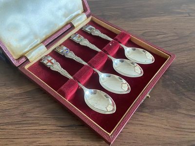 大陆勋赏俱乐部首次拍卖（无押金） - 代拍：英国四城邦徽银勺