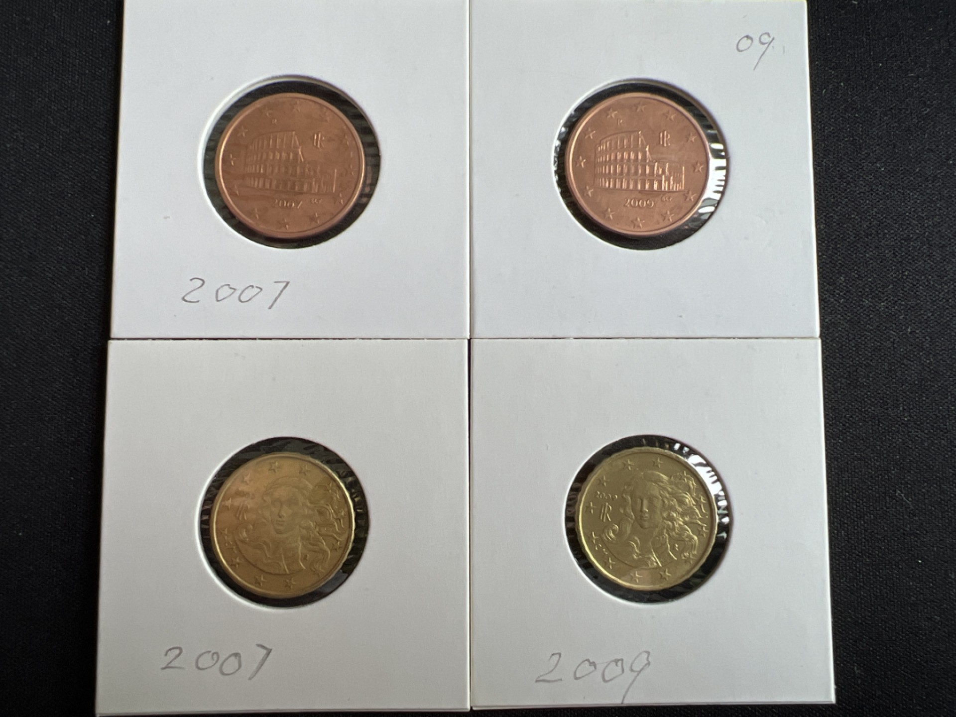 泡泡堂微拍第一 二 〇幕硬币、纸币捡漏可累计专场👿👿，累计满二十元包邮，接受代拍业务 意大利四枚