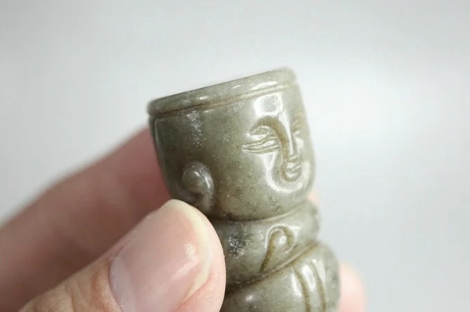｜冷门出品｜精选专拍·第贰拾玖场· 和田玉 立体工人物的黑沁手把件