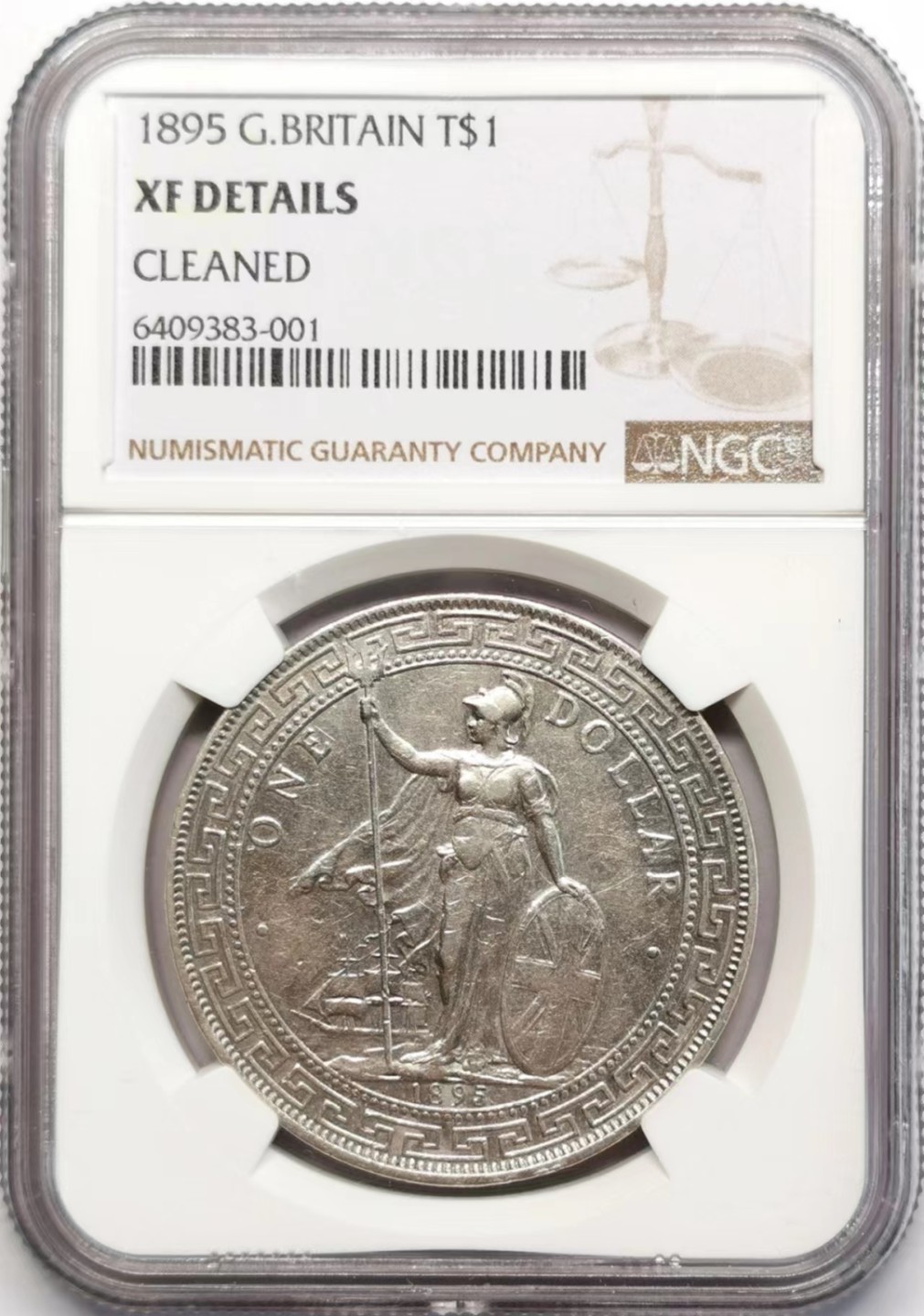 凡希社世界钱币微拍第二百三十五期 1895站洋港光NGC-XFD稀有年份！