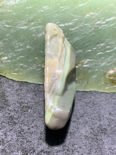 精美高玉化戈壁彩玉手工雕刻禅字吊坠一个！ 精美高玉化戈壁彩玉手工雕刻禅字吊坠一个！