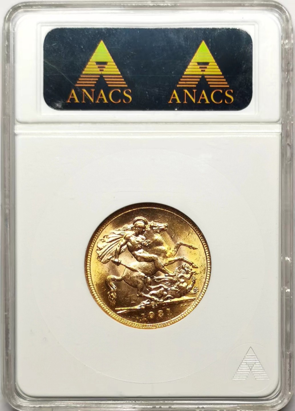 凡希社世界钱币微拍第二百三十五期 1931英属南非乔五索维林金币ANACS-MS62