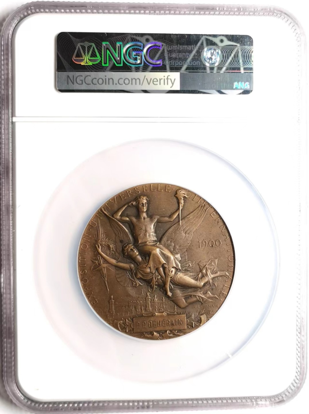 凡希社世界钱币微拍第二百三十五期 1900法国世博会大型铜章NGC-MS63夏普兰名作！