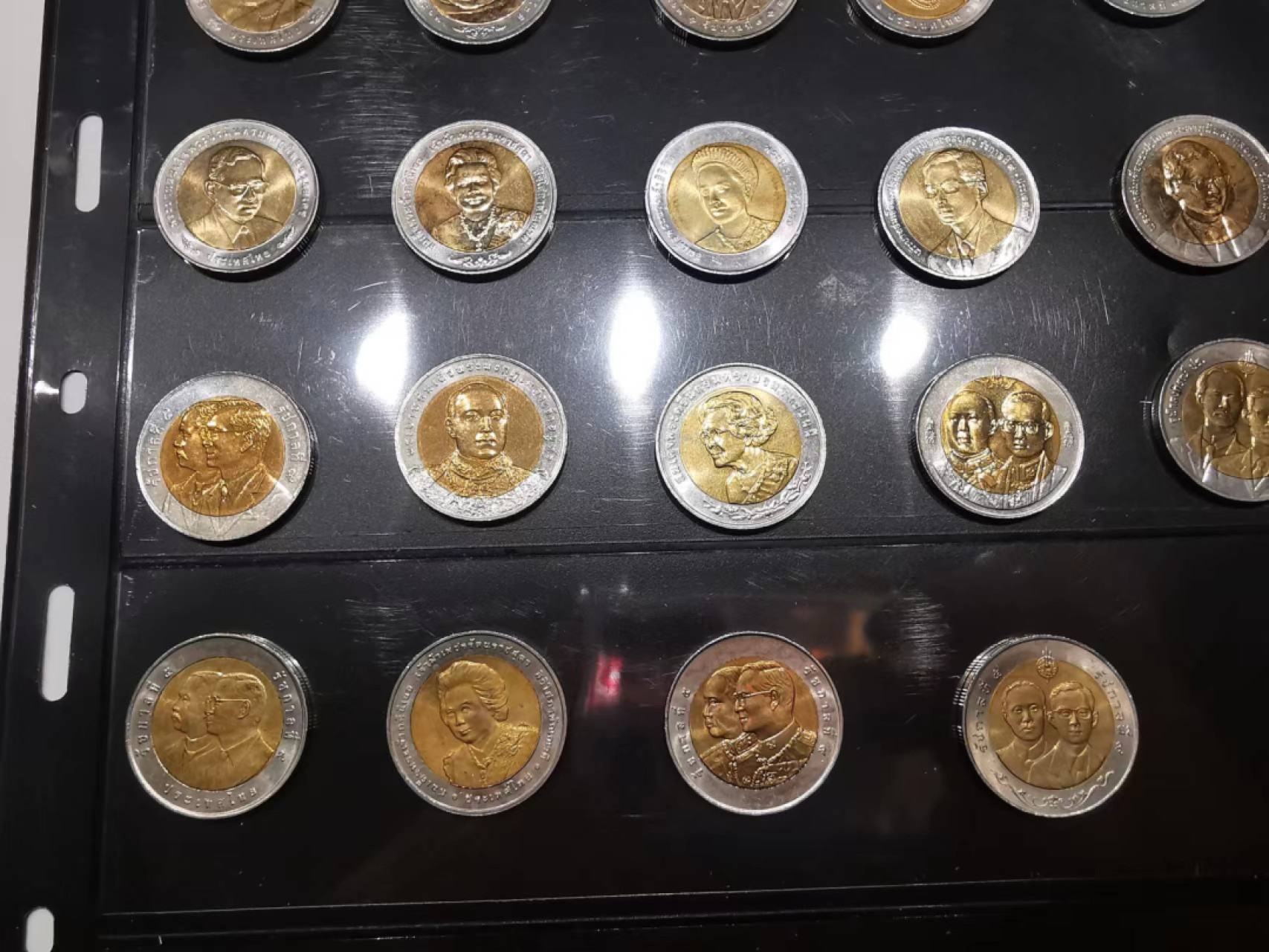 【泰国🇹🇭★全新全品UNC】63枚10泰铢皇家纪念币，收集难度大，全部全新全品未流通UNC