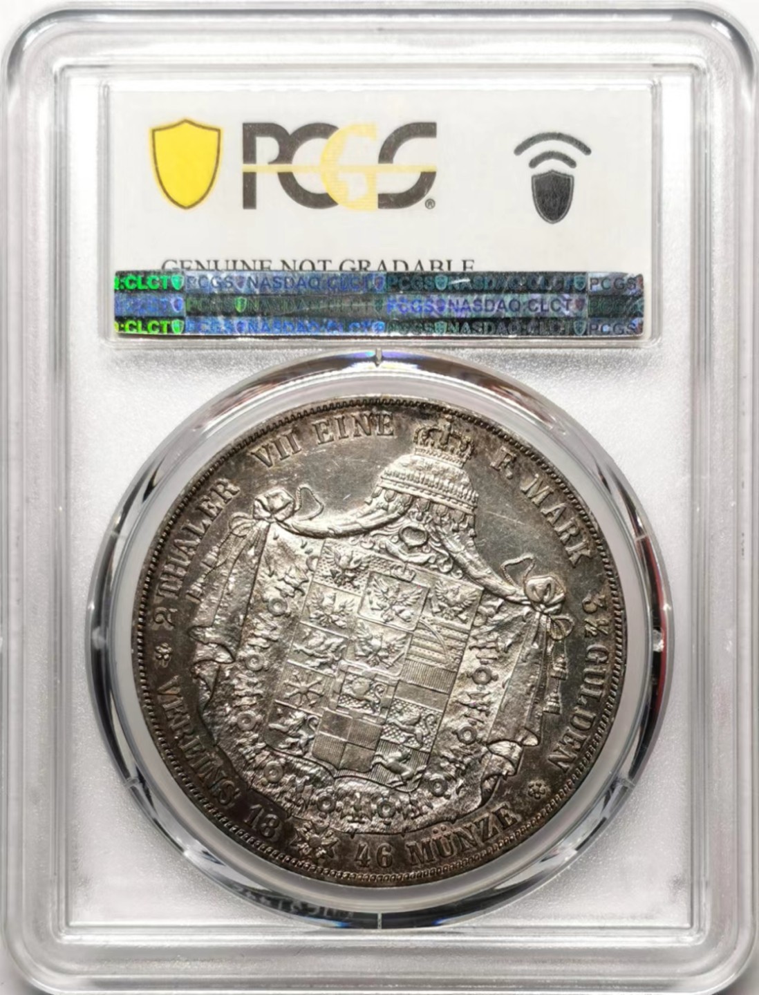 凡希社世界钱币微拍第二百三十五期 1846普鲁士纹章2泰勒大银PCGS-AUD