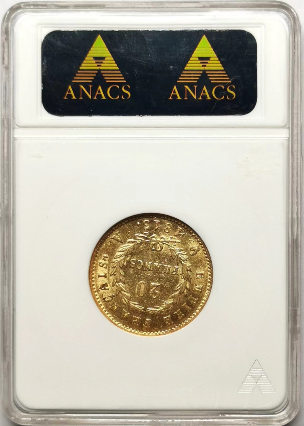 凡希社世界钱币微拍第二百三十五期 1813A法国拿破仑桂冠20法郎金币ANACS-EF45