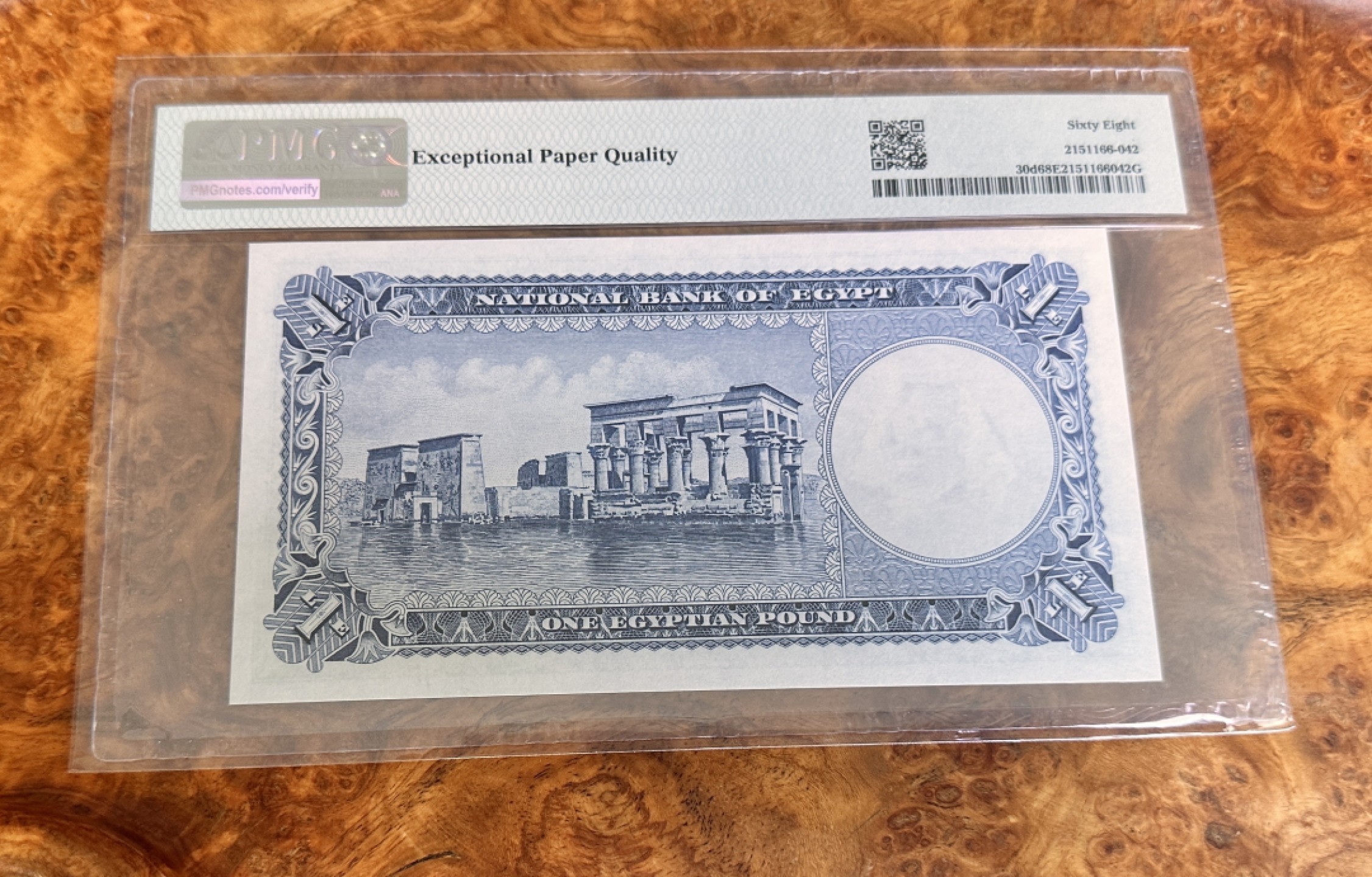 Chase Auction 第21期 - - 外钞、民国钞和人民币混合场！ 1960年埃及1镑，PMG68！