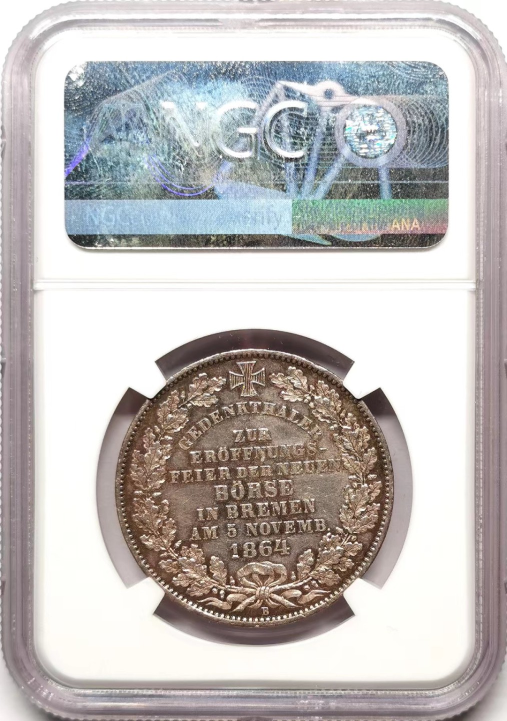 凡希社世界钱币微拍第二百三十五期 荐！1864不来梅交易所纪念泰勒NGC-MS62