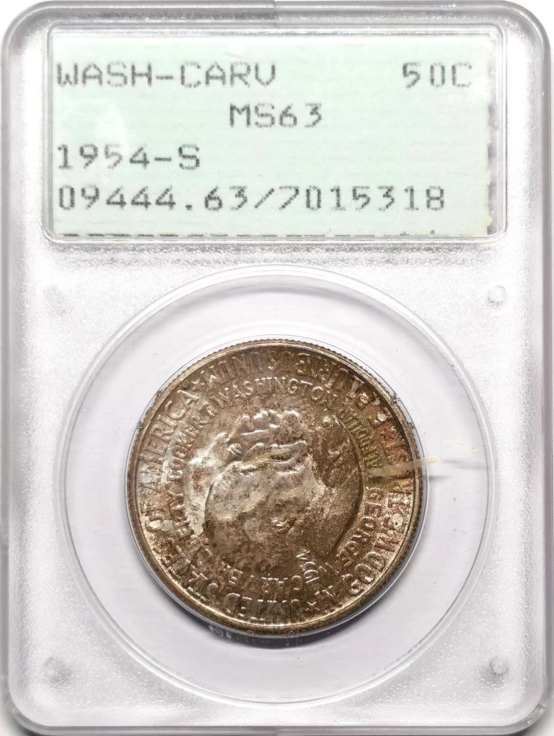 凡希社世界钱币微拍第二百三十五期 1954美国50美分纪念银币PCGS-MS63