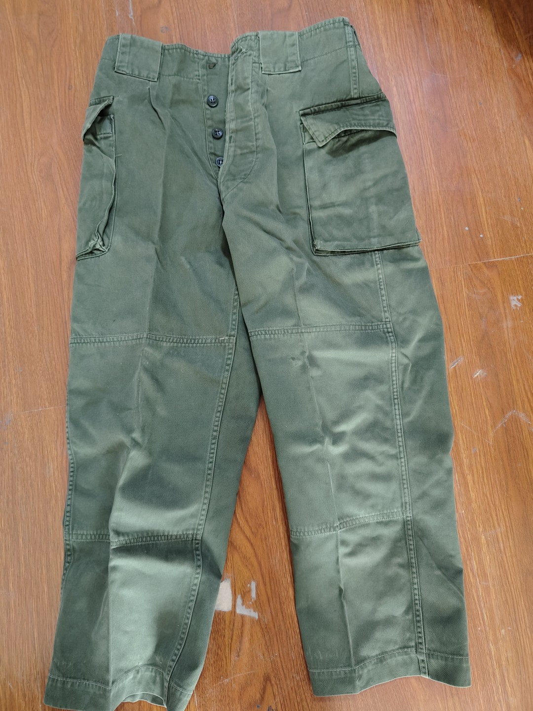 全场0元起拍 第46期 咸鱼国勋章拍卖专场 4月12日（周三）下午6：00开始 日本陆上自卫队 65式作训裤 刑务所制 腰围87 裤长97